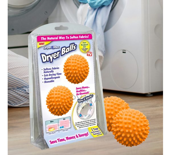 Кульки для відпирання білизни Ansell Dryer balls помаранчеві