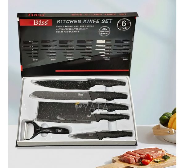 Набір ножів для кухні 6шт Bass B4881/205