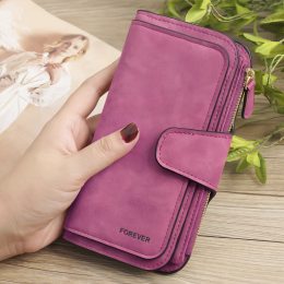 Жіночий замшевий гаманець-клатч Baellerry Forever Рожевий