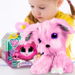 Дитяча іграшка-сюрприз пушистик няшка-втрата з аксесуарами (Кролик, Котик, Собачка) Рожевий