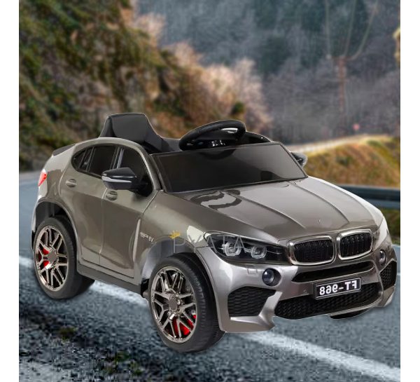 Дитячий електромобіль BMW X6 968(AM-121) Сірий/360T