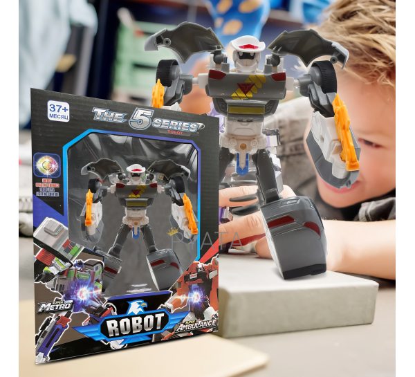 Дитяча іграшка робот-трансформер "Tobot 5 серія" Сірий