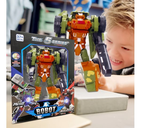 Дитяча іграшка робот-трансформер "Tobot 5 серія" Зелений