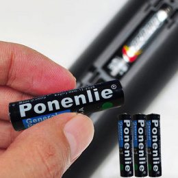 Батарейки сольові Ponenlie R03 1,5V AAA 4 шт/АП
