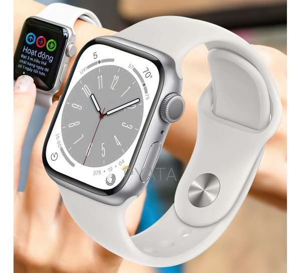 Розумний наручний смарт-годинник (відстеження тренувань, аналіз сну, серцевого ритму) Smart V9 PRO MAX 2 ремінці Білі