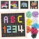 Детский развивающий деревянный набор мозаика 5 цветов с планшетом WD2719 (IGR24)