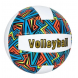 Игровой волейбольный мяч для игры в волейбол официальный размер MS 3627 Оранжево-голубой (IGR24)