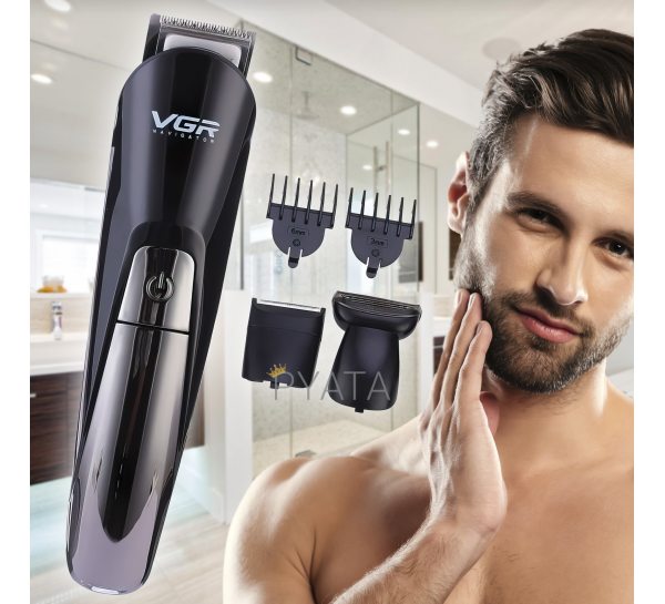 Універсальний багатофункціональний набір триммер для стрижки волосся та бороди 6в1 VGR V-012 6в1 (205)