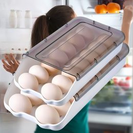 Контейнер-лоток органайзер для зберігання яєць на 14 яєць EGG TRAY Темний (205)