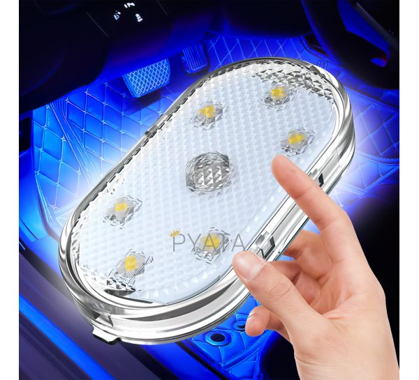 Мініатюрний сенсорний бездротовий Led світильник на магніті для салону автомобіля 827-1 (205)