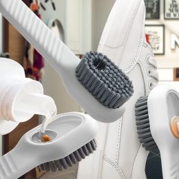 Универсальная щетка для обуви с резервуаром для моющего средства с автоматическим разрядом жидкости 521-2348 Белый (205)