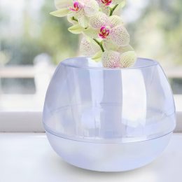 Горщик для орхідей "Сфера" 16х12 см 0,5л ⌀ 10 см прозорий/116008/2469