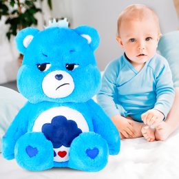 Детская мягкая плюшевая игрушка Заботливый Мишка Care Bears Злюка Голубой (HA-2)