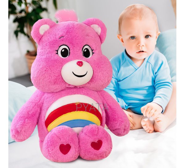 Дитяча м'яка плюшева іграшка Дбайливий Ведмедик Care Bears милий Рожевий (HA-2)