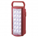 Переносной аккумуляторный светодиодный LED фонарь-пауэрбанк с функцией зарядки Almina 2606L 220V Красный