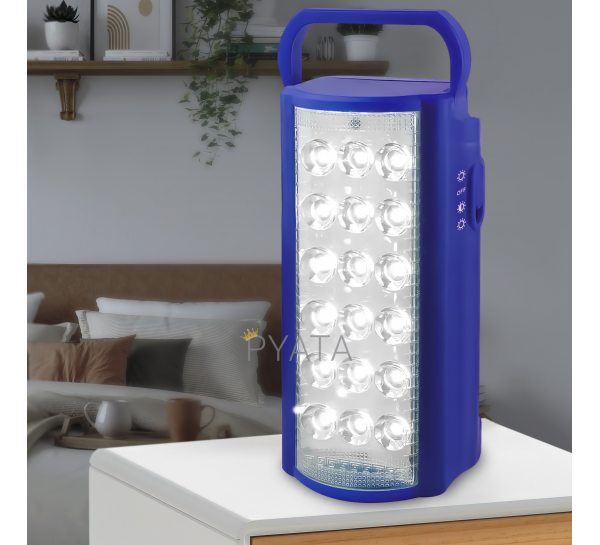 Переносний акумуляторний світлодіодний LED ліхтар-пауербанк з функцією заряджання Almina 2606L 220V Синій