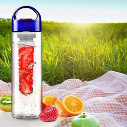 Пляшка для напоїв з фруктами Fruit Water Bottle 800 мл Синій (В)