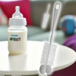 Ершики для чистки бутылочек и сосок с губкой "BabyOno" серый 720/2