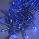 Новогодняя уличная LED гирлянда белый провод 580 LED 50 метра Синяя (2024)