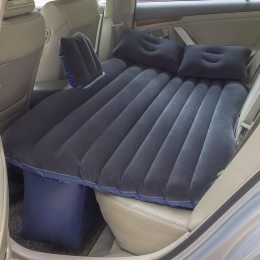 Надувний автомобільний матрац на заднє сидіння з подушками Car mattress Синій (626)