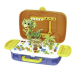 Детский разивающий конструктор мозаика с шуруповертом в чемоданчике-кейсе для хранения Portable Platter 251 деталей (518)