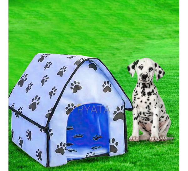 Домик мягкий для собак и кошек Portable Dog House Будка Синий/626