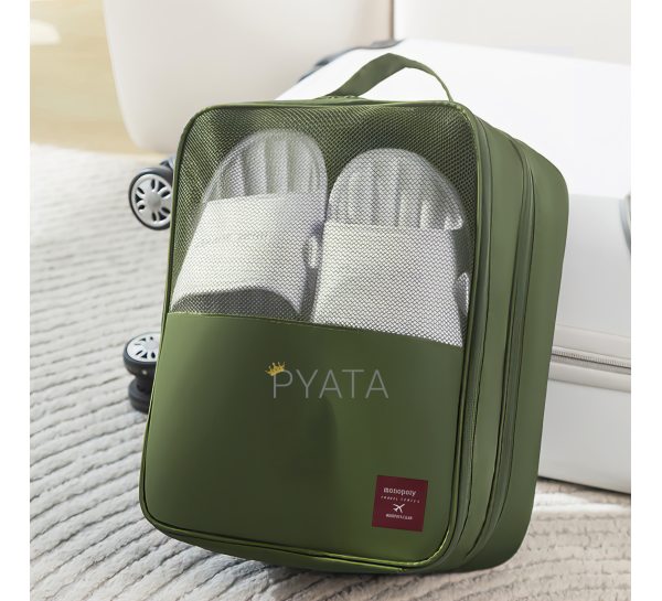 Дорожня сумка-органайзер для взуття та речей Travel Series Shoes Pouch Хакі (509)