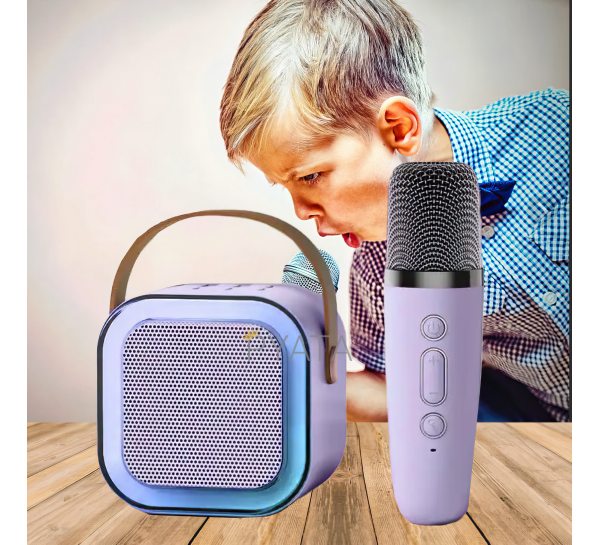 Беспроводной аудиомикрофон детский караоке LY-387 Голубой/205
