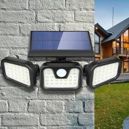 Тройной уличный фонарь split solar wall lamp jy 1725B/205