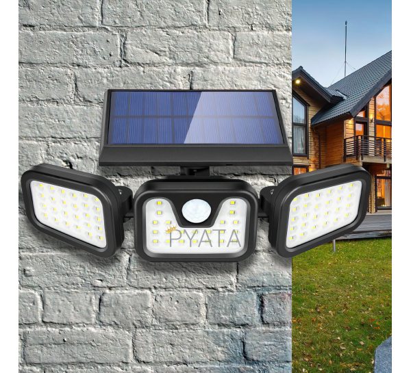 Тройной уличный фонарь split solar wall lamp jy 1725B/205