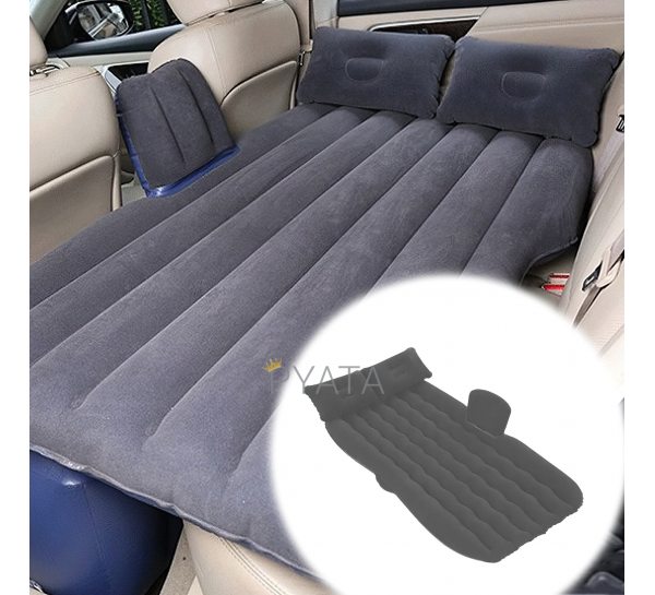 Матрас надувной автомобиль на заднее сиденье с подушками Car mattress Черный/205