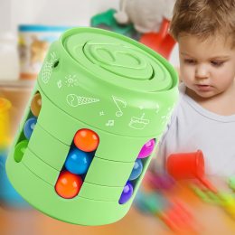 Дитяча розвиваюча іграшка-головоломка антистрес для дітей Cans Spinner Cube EL-2170 Зелений