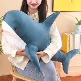 Дитяча м'яка плюшева антистрес іграшка-подушка обіймашка Shark Doll "Акула" 100 см (237)