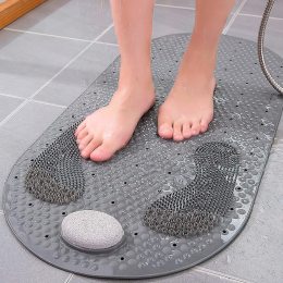 Нековзний килимок зі шліфувальним каменем для ванної кімнати Bathroom mat/7515/212