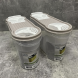 Пластиковий прозорий контейнер для круп та сипучих продуктів з кришкою 1,4 л Бежевий (DRK)