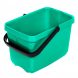 Побутове пластикове відро під швабру для миття підлоги з ручкою R-Plastic 12л Зелене (DRK)