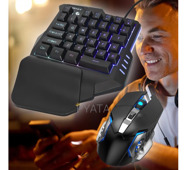 Ігровий геймерський набір клавіатура+мишка для гри на ігрової приставці та пк NEW KEYBORAD / MOUSE (205)