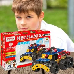 Металевий конструктор, розвиваючий "MECHANIX" ADVANCE (249 елм./28 моделей)/09005/SB
