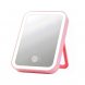 Зеркало с подсветкой для макияжа аккумуляторное Jordan розовое/VE 118/626