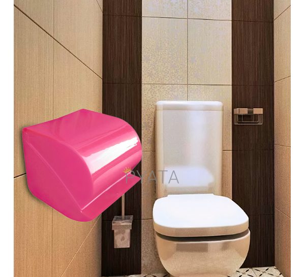 Тримач для туалетного паперу МТМ рожевий/DRK