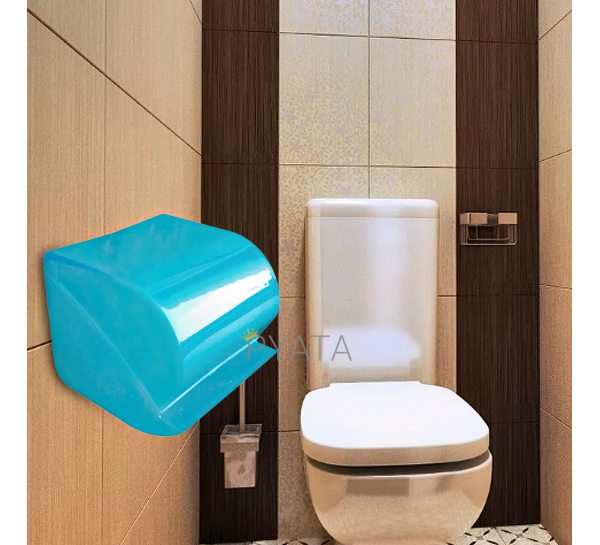 Держатель для туалетной бумаги МТМ голубой/DRK