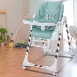 Дитячий стільчик крісло-шезлонг для годування 2в1 IBS-330 Бірюзовий (SD)