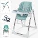 Детский стульчик кресло-шезлонг для кормления 2в1 IBS-330 Бирюзовый (SD)