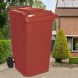 Мусорный контейнер для бытового мусора на колесиках с крышкой Алеана 240л Коричневый (DRK)