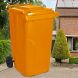 Сміттєвий контейнер для побутового сміття на коліщатках з кришкою Алеана 240л Помаранчевий (DRK)