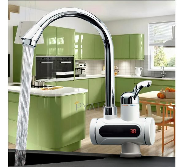 Проточний водонагрівач з екраном Heating Faucet FT003 нижнє підключення (3000Вт)/FT003