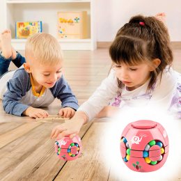 Іграшка головоломка антистрес Puzzle Ball Magic Spinner Cube 633-117M Рожевий/245
