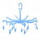 Вешалка-вертушка на прищепках 20шт для вещей и аксессуаров "Зонтик" Голубая (2747)