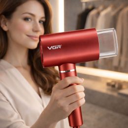 Фен потужний професійний VGR V-431 1800 Вт 2 рівні швидкості, 2 температурні  режими, Червоний (JM/5986)