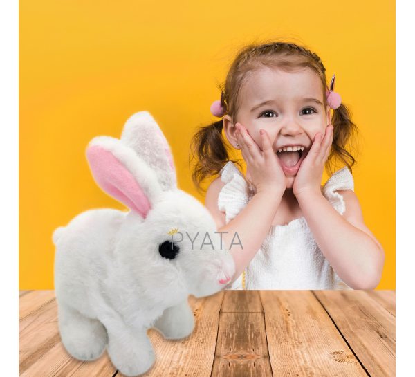 Интерактивная мягкая игрушка с эффектами Pitter patter pets Кролик Белый / TV-090C/626